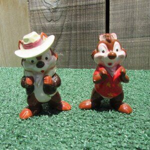 Vintage Disney Chip 'n Dale Rescue Rangers 3" Ceramic Figures Taiwan